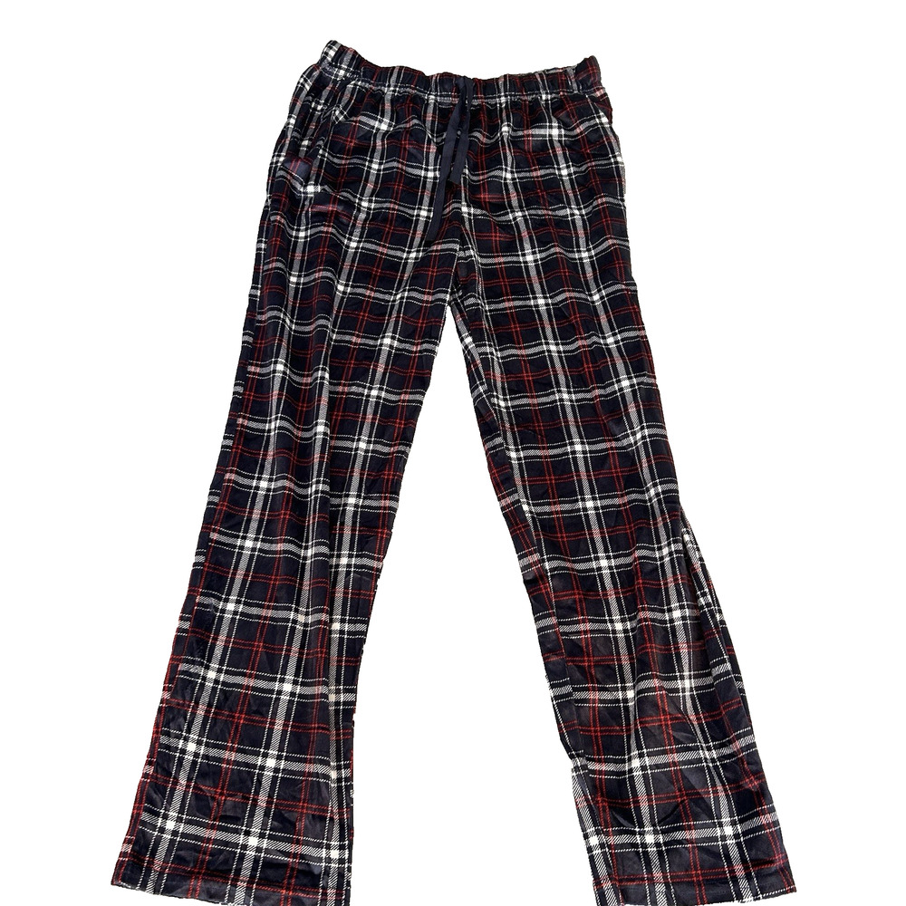 New English Laundry Men's‎ Sz Small Navy & Red Plaid PJ Pajama Pants Lounge S